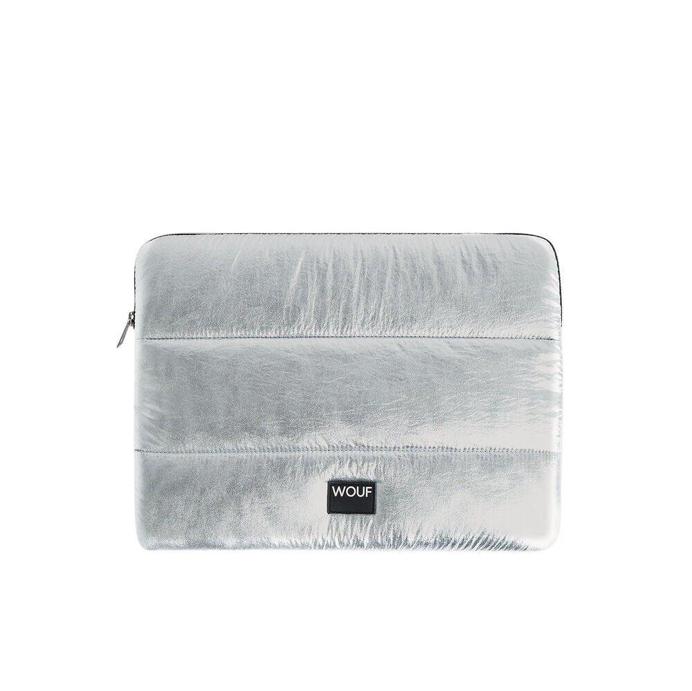 Glossy Computer Sleeve, 13/14 - Sølvfarvet